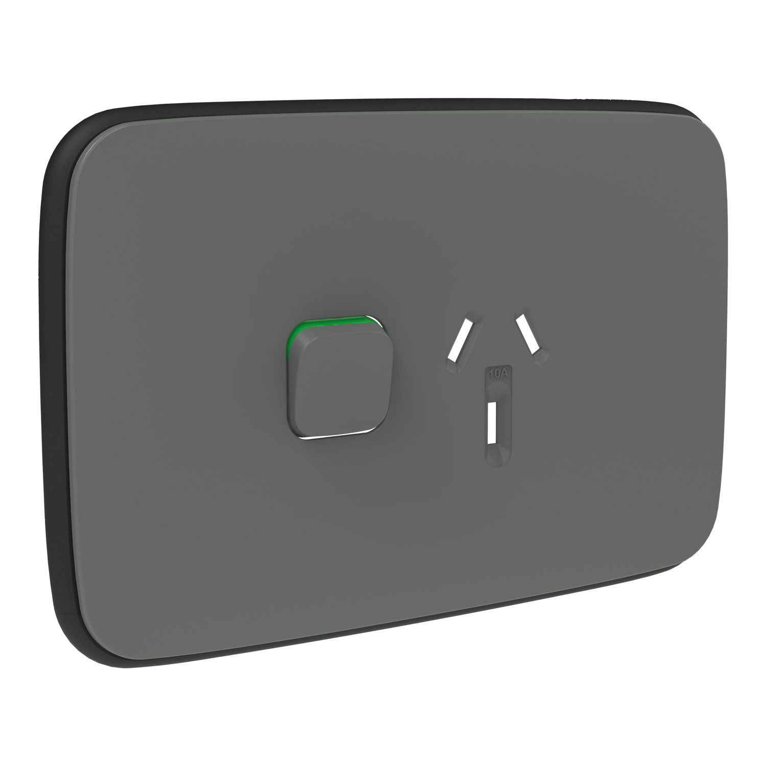 Picture of Essence Single Power Point Skin, Clipsal Iconic, Horizontal Mount, 250V, 10A, Clip-On