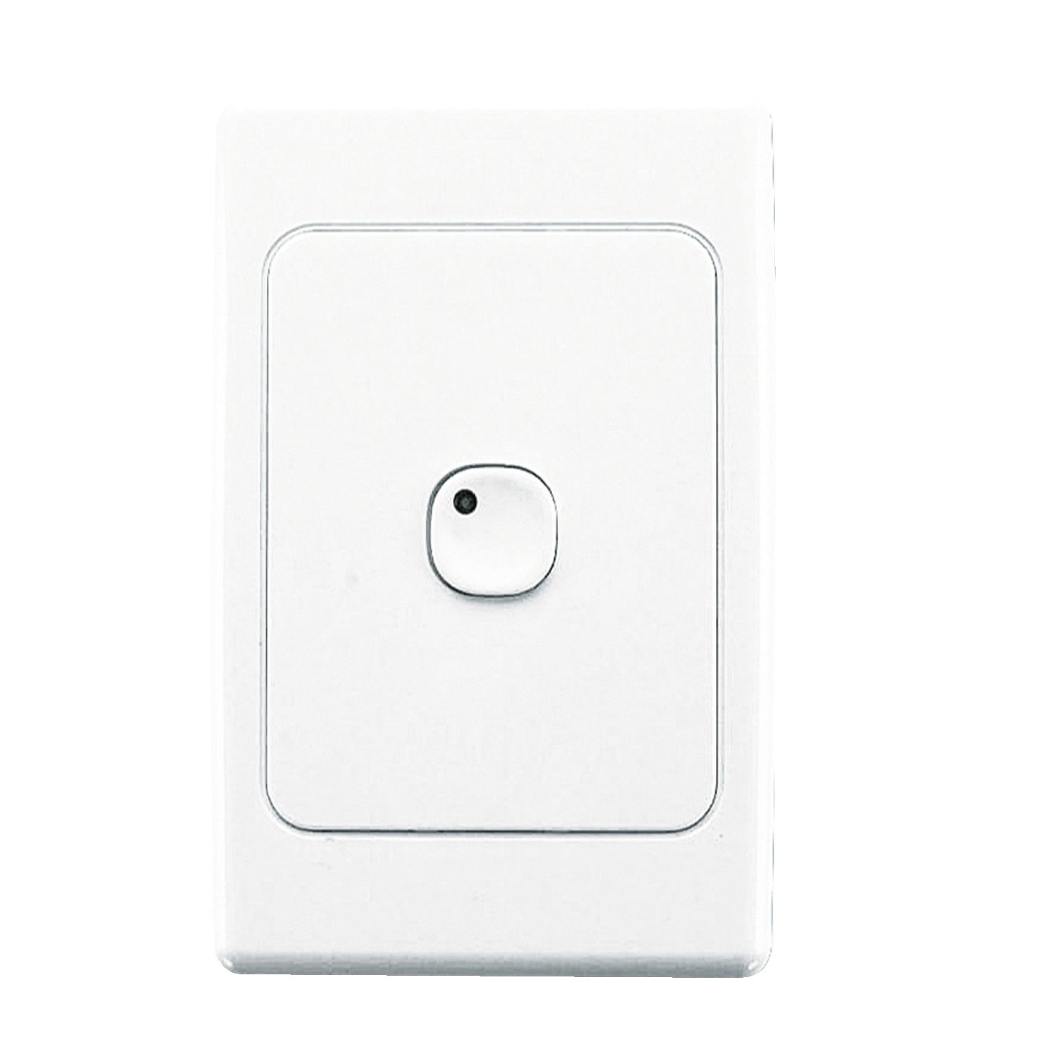 Picture of C Bus E2000 Series key input unit wall switch 1 gang - white electric