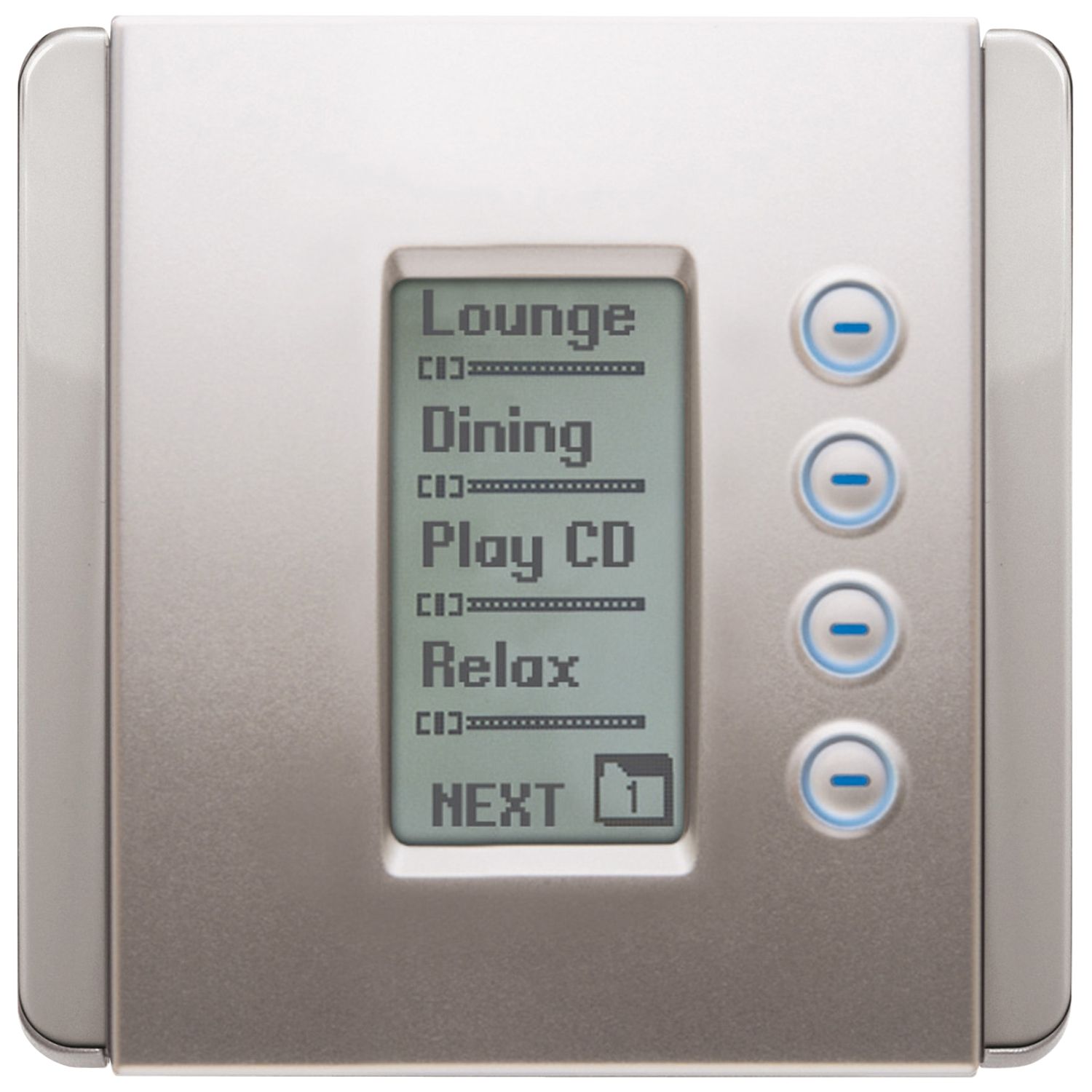 Picture of C-Bus "E" Series NEO dynamic labelling technology, square plate, battleship grey