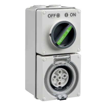 Picture of Switched Socket, Easy56, 5 Pin, 10A, 500V
