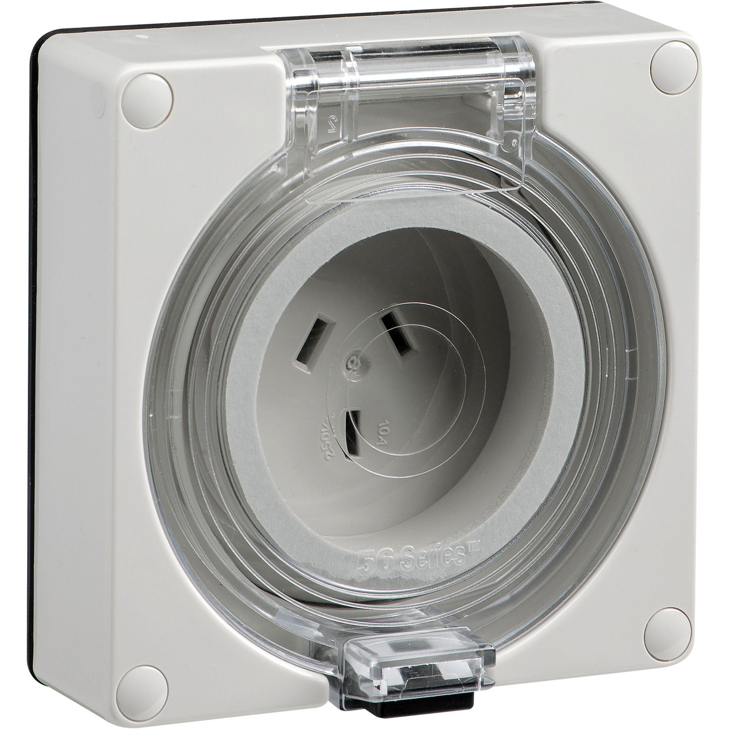 Picture of Socket, Easy56, 3 Pin, 10A, 250V, Less Enclosure