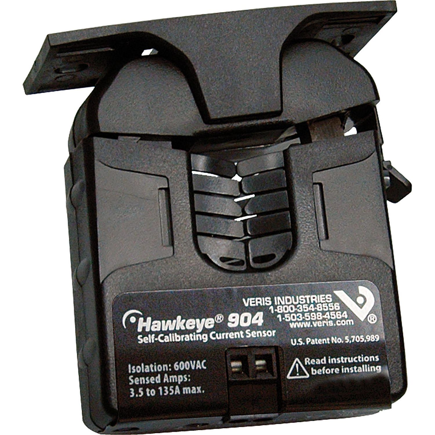 Picture of Split Core Adjustable Set-Point Digital Output VFD Current Switch, 3.5-135A, 20-75Hz Amp Range, Normally Open With Status LED 0.1A@30VAC/DC