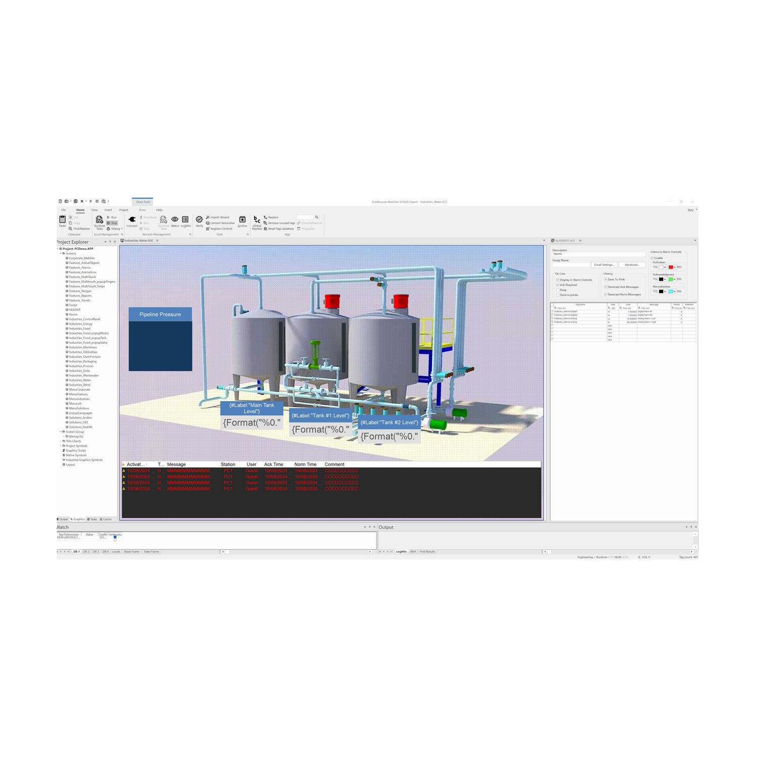 Picture of Third party runtime license, EcoStruxure Machine SCADA Expert, line management, 4000 tags, digital
