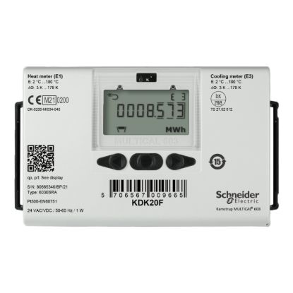 Picture of KD Series Heating And Cooling Meter, DN25 Flanged Stainless Steel, 6 m³/h Nominal, Flow Meter