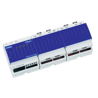 Picture of Relay, C-Bus, DIN Rail Mounted, Voltage Free, 240V AC, 4 Channel, 20A, Without C-Bus Power Supply