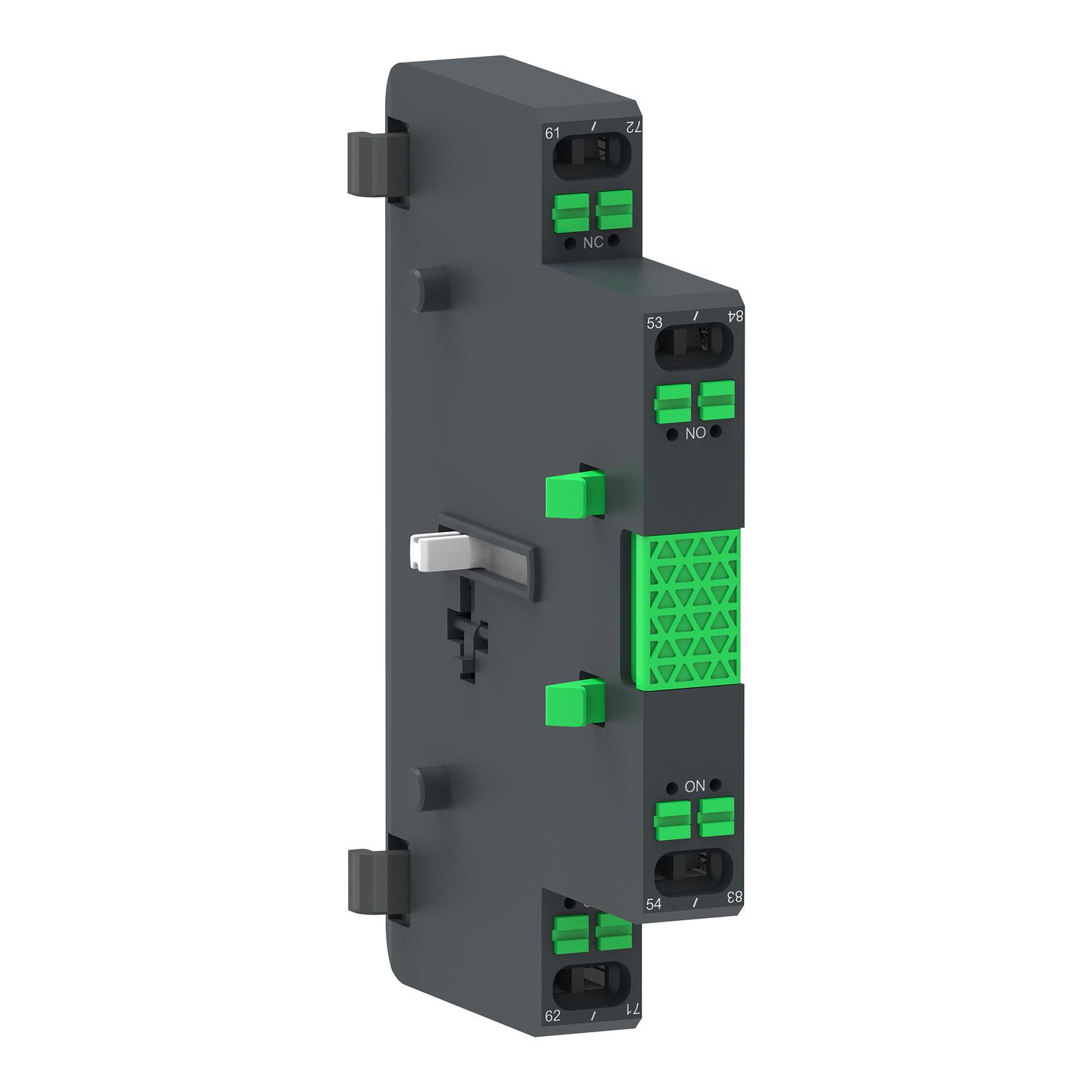 Picture of Auxiliary contact block,TeSys Giga contactor,1NO+1NC,side mounting,push-in terminals