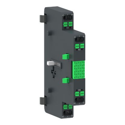 Picture of Auxiliary contact block,TeSys Giga contactor,2NO,lateral face side mounting,push-in terminals