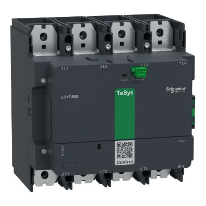 Picture of High power contactor,TeSys Giga 630,4P(4NO),AC-1 <=440V 1050A,standard version,48-130V AC/DC wide band coil