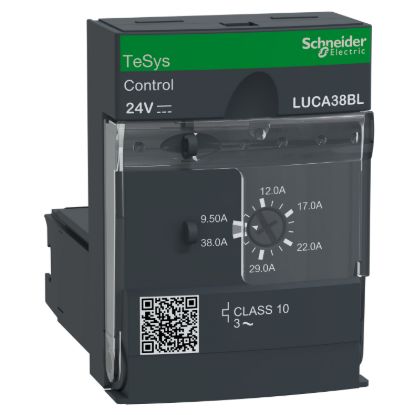 Picture of Standard control unit, TeSys Ultra, 3P, 9.5 to 38A, 690VAC, thermal magnetic protection, class 10, 24VDC coil