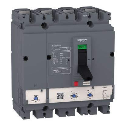 Picture of circuit breaker, EasyPact CVS100B, 25kA at 415VAC, ETS 2.2, 40A, 4P