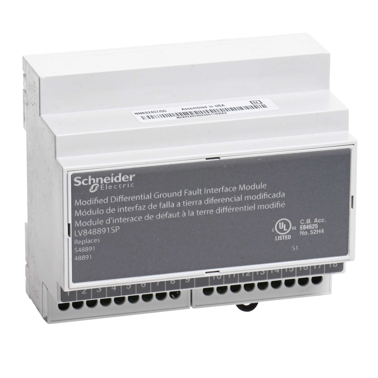 Picture of MDGF Summing module, MasterPact, for MTZ1 and MTZ2, up to 4000A, Spare Part