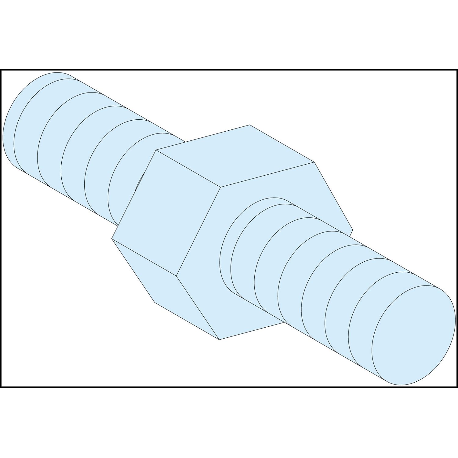 Picture of Hexagonal spacers, PrismaSeT G and P, M6, H9 mm, Set of 4