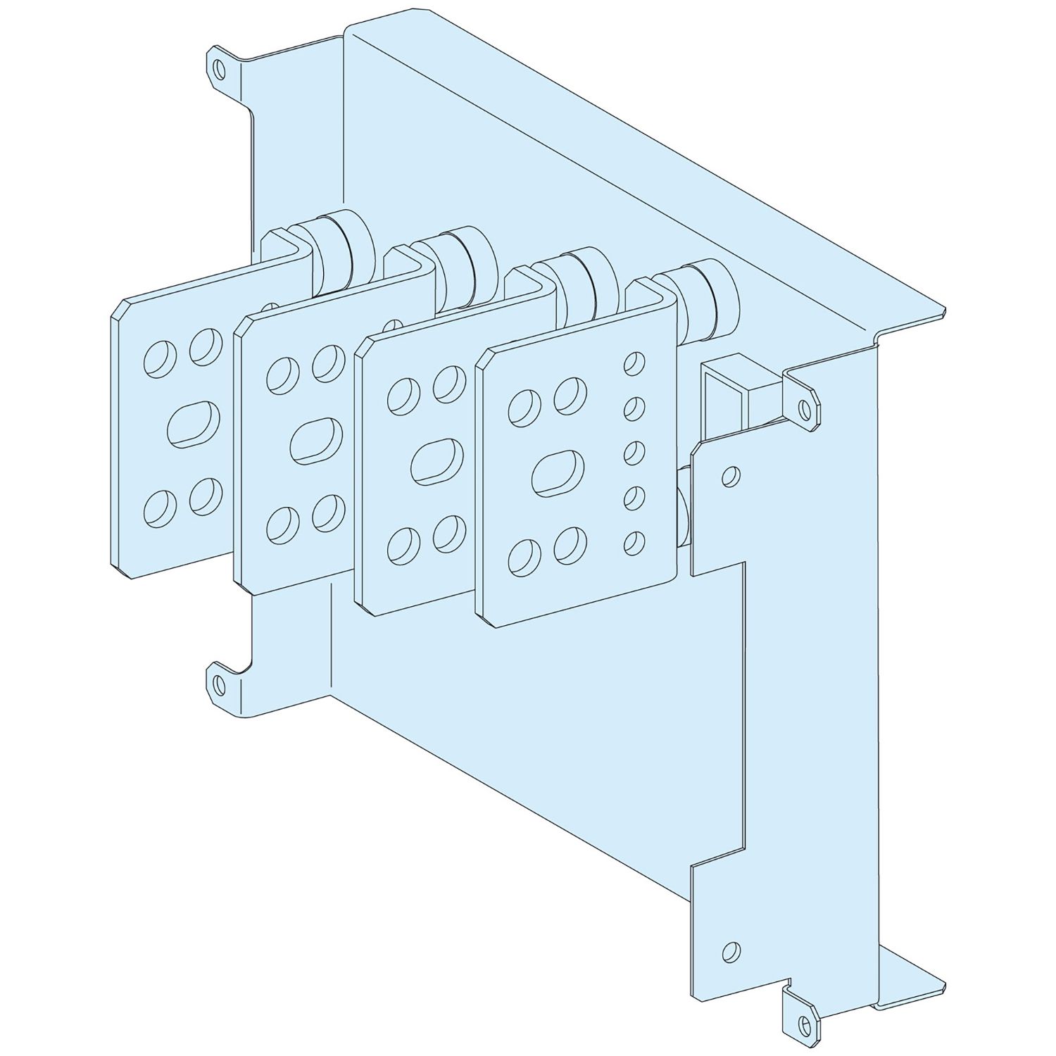 Picture of Connection transfer assembly, PrismaSeT P, universal In Duct 630A 4P