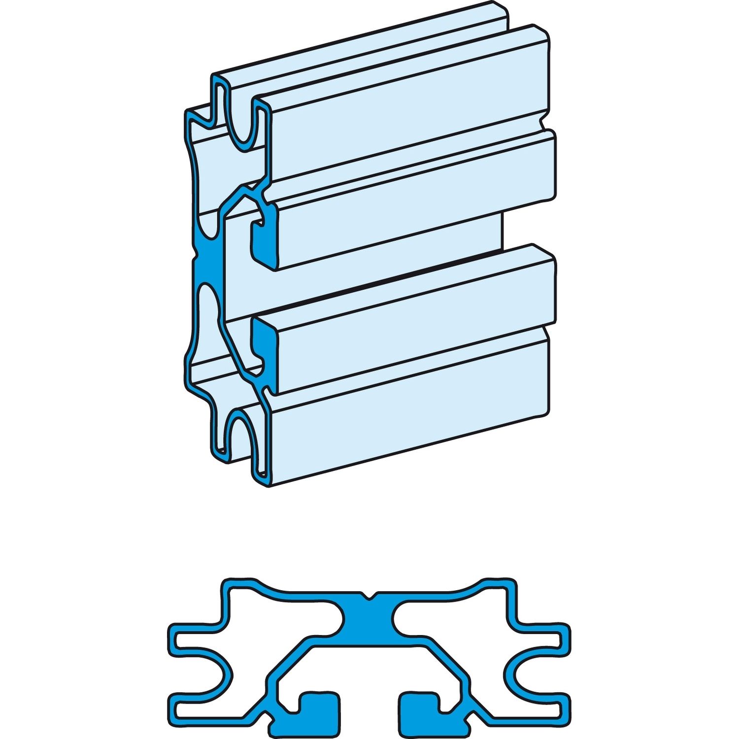 Picture of Profile busbar, Linergy LGYE, 630A, for a horizontal installation, L2000mm