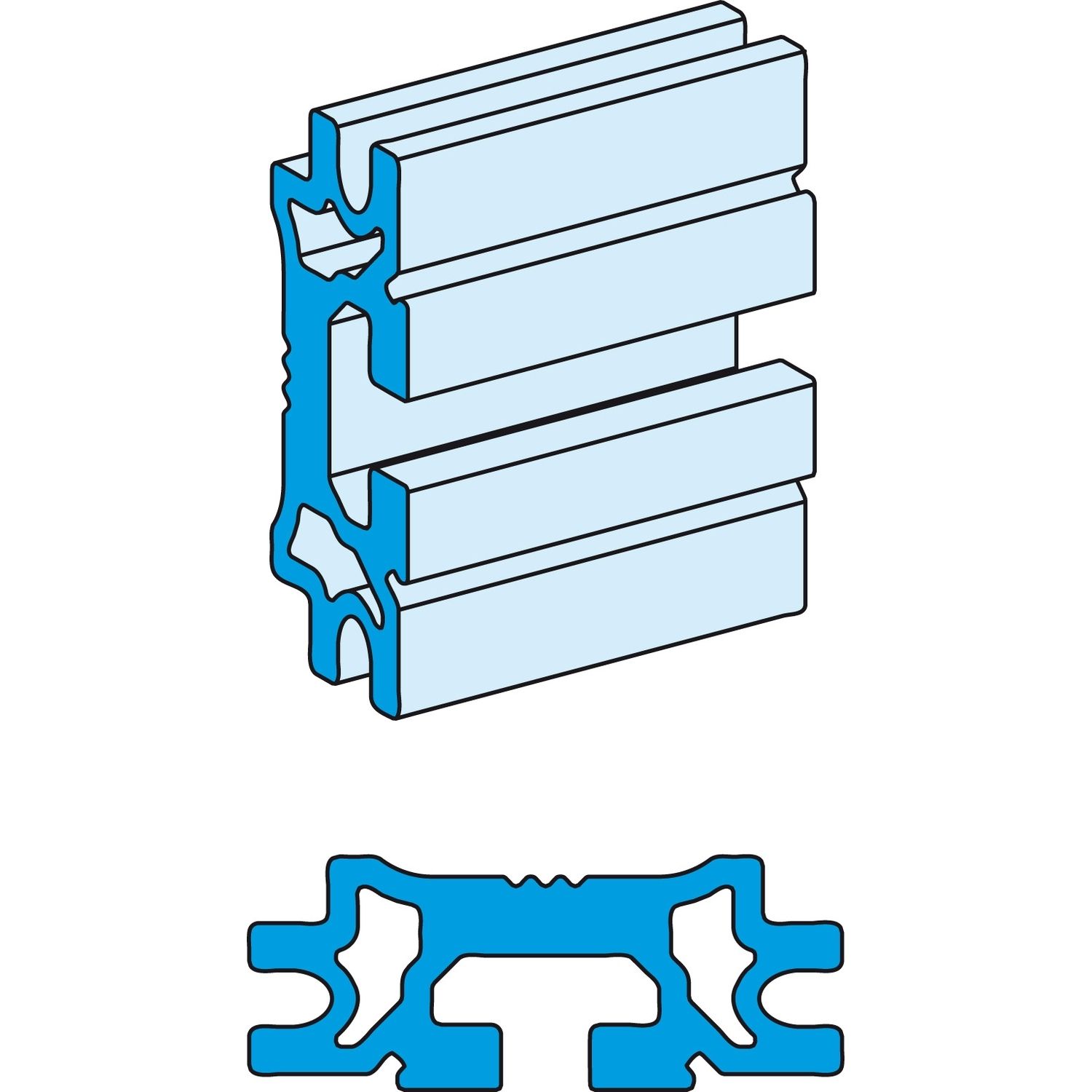 Picture of Profile busbar, Linergy LGYE, 1250A, for a horizontal installation, L2000mm