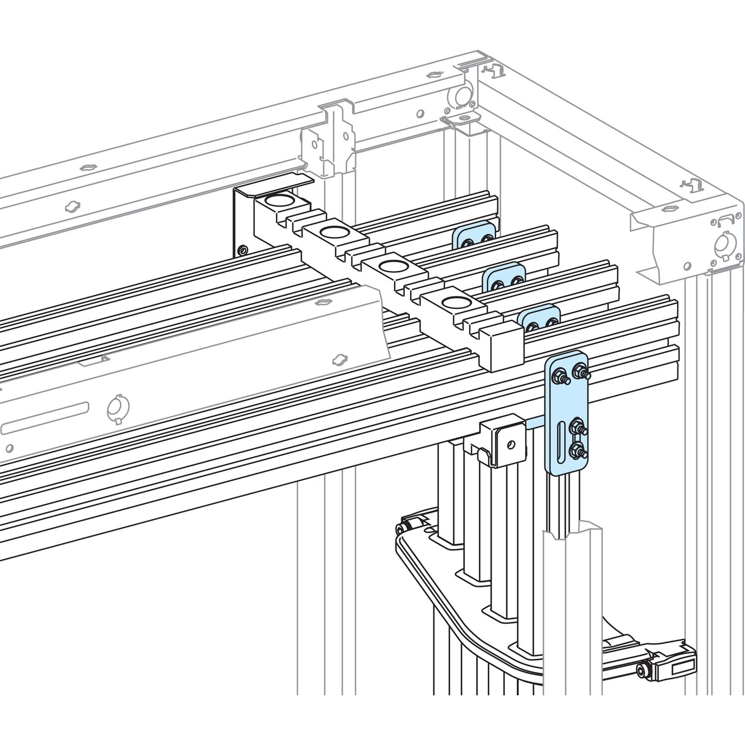 Picture of Connection, Linergy LGY, for vertical straight connection 1600A