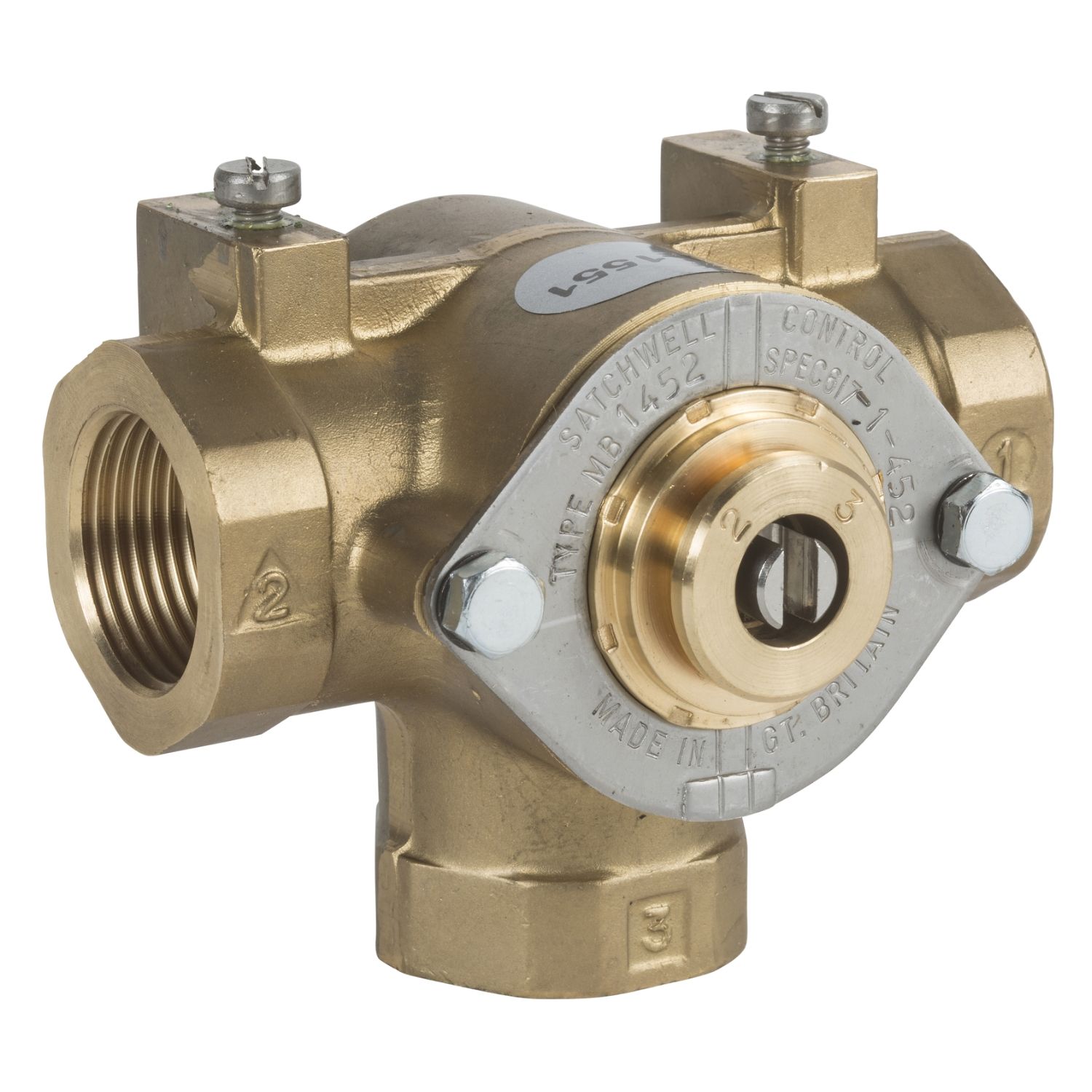 Picture of MB 3-Way threaded Shoe valve, 1-1/2" (Rp 1-1/2) Kvs 21