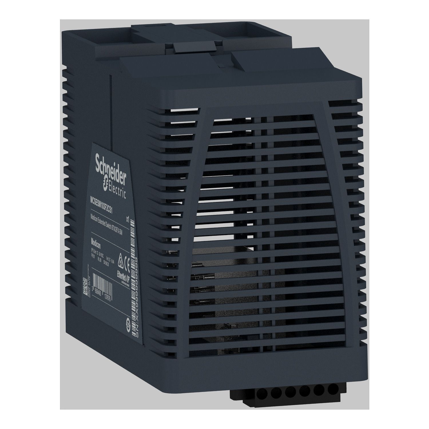 Picture of Modicon Extended Managed Switch - 8 ports for copper + 2 ports for fiber optic single-mode