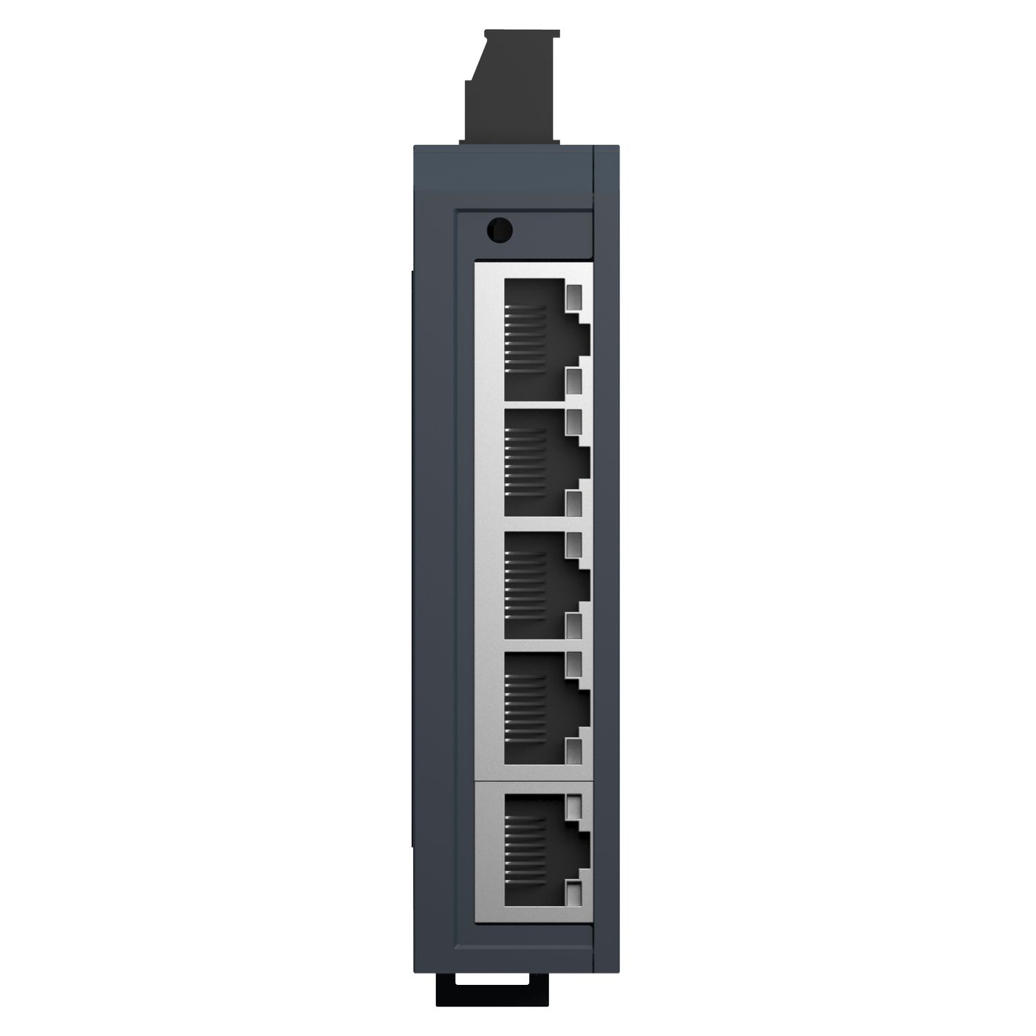 Picture of network switch, Modicon Networking, standard unmanaged, 5 ports for copper