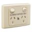 Picture of Twin Switch Socket Outlet, Medilec, 250V, 10A, 2 Gang, 1 Pole, Cleaner Label