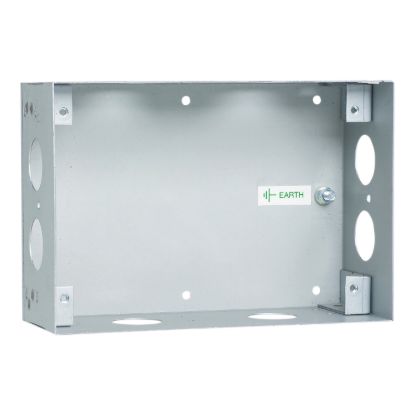 Picture of Flush Mount Metal Plate, Medilec, Wall Boxes, 2 Gang, Wall Box