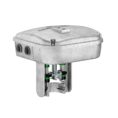 Picture of SpaceLogic MP500C-SR Actuator for PIBCV Valves, Multi-Signal Control, Spring Return DOWN (Closed Valve), 24Vac/dc, Terminal Block Conn., 500N, IP54