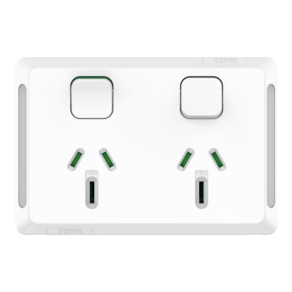 Picture of Twin Power Point, Pro Series, Horizontal Mount, 250V, 15A