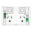Picture of Twin Power Point Grid, Pro Series, Horizontal Mount, Round Earth, 250V, 10A