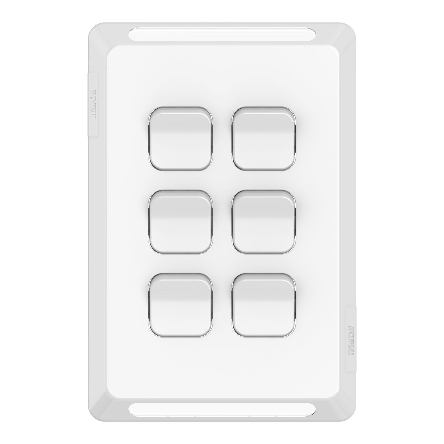 Picture of Switch Plate Skin, Pro Series, 6 Gang, Horizontal/Vertical Mount, Clip-On