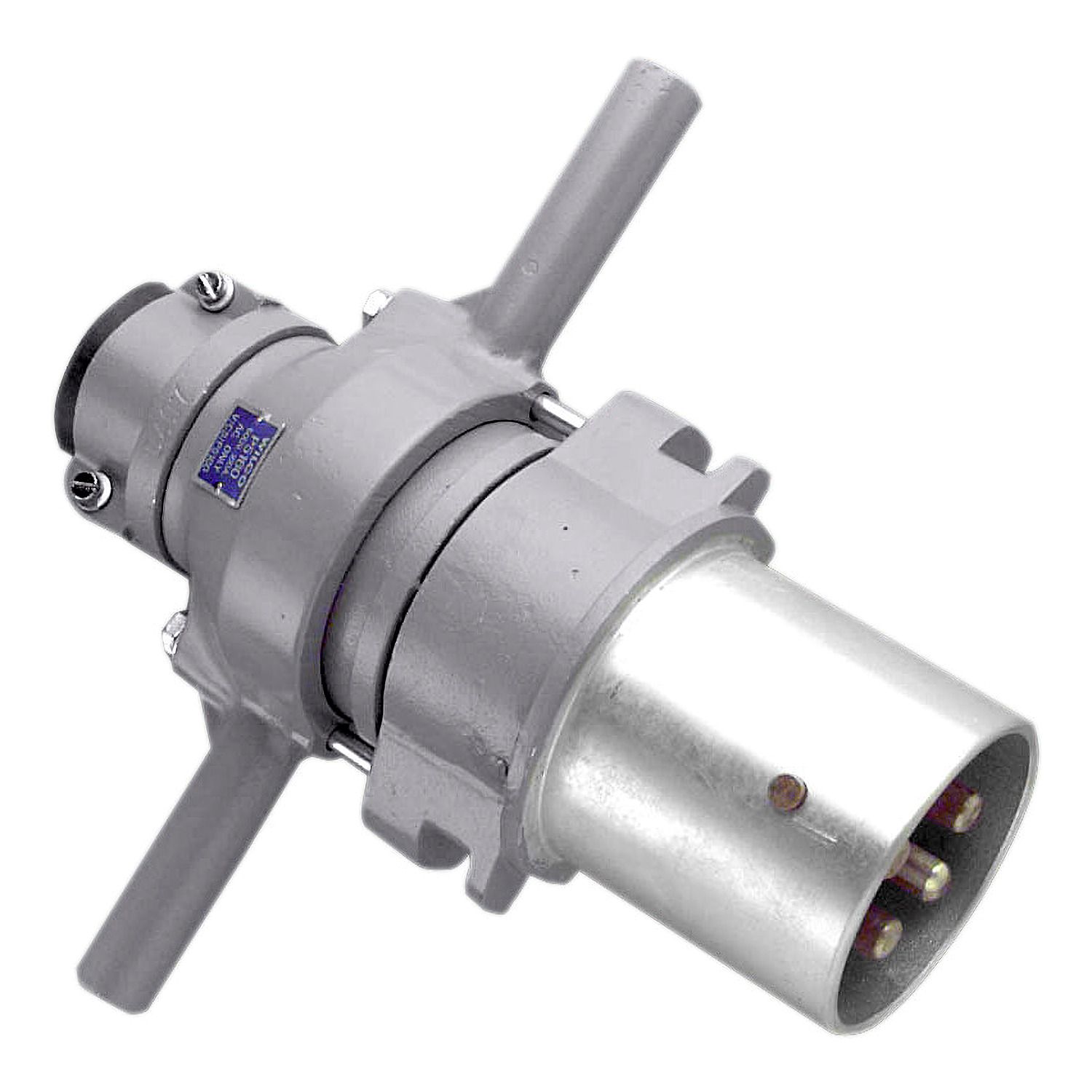 Picture of Multi Phase Plug, Metal Clad, 500V, 160A, 5 Round Pin