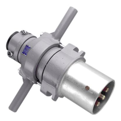 Picture of Multi Phase Plug, Metal Clad, 500V, 160A, 5 Round Pin