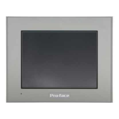 Picture of 5.7 touch panel display, QVGA, Analog-Single, 2xCOM, ETH, USB A & mini-B, SD, 24VDC, Coated