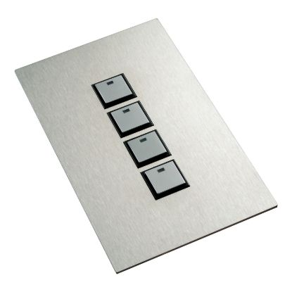Picture of Reflection Wall Switch, C-Bus, 4 Gang