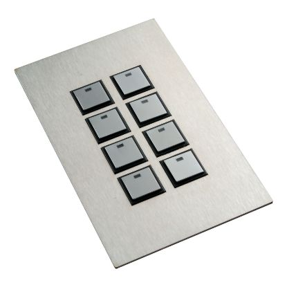 Picture of Reflection Wall Switch, C-Bus, 8 Gang