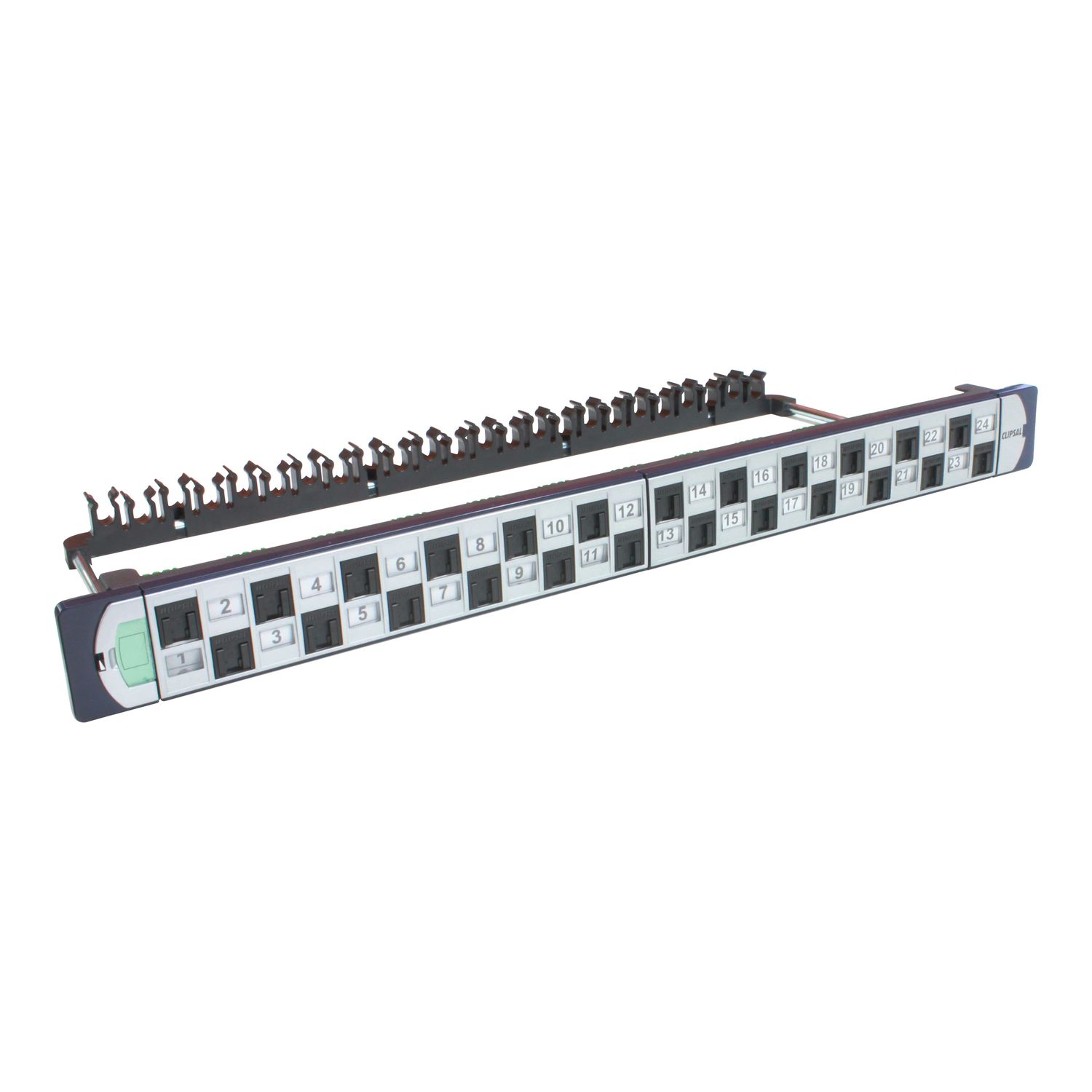Picture of P/Panel 24 Port, Clipsal Actassi, CAT6A UTP Shutter with Jacks