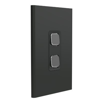 Picture of Styl Switch Plate Skin, Clipsal Iconic, Vertical/Horizontal, 2 Gang