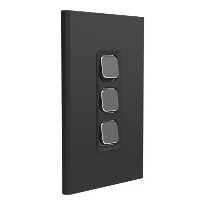 Picture of Styl Switch Plate Skin, Clipsal Iconic, Vertical/Horizontal, 3 Gang