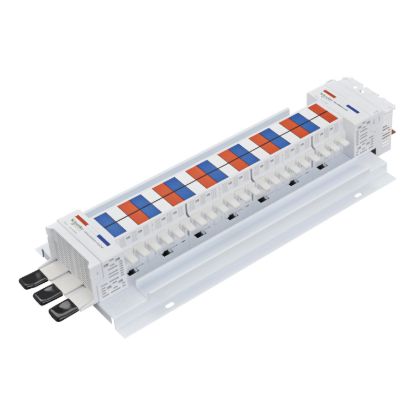 Picture of SAU Chassis, Acti9, 400A, 3Ph, 42 poles, 18mm for iC60 MCB and RCBO, dual feed