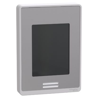 Picture of Line-Voltage Fan Coil Room Controller: BACnet MS/TP, RH sensor & control, PIR motion sensor, Silver Case/Fascia