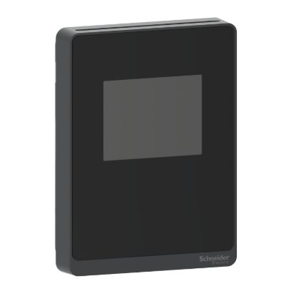 Picture of Sensor, SpaceLogic SLA Series, air quality, CO2, temperature, room, color touchscreen, analog outputs, optimum black housing