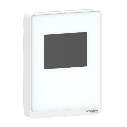 Picture of Sensor, SpaceLogic SLA Series, air quality, CO2, temperature, room, color touchscreen, analog outputs, optimum white housing