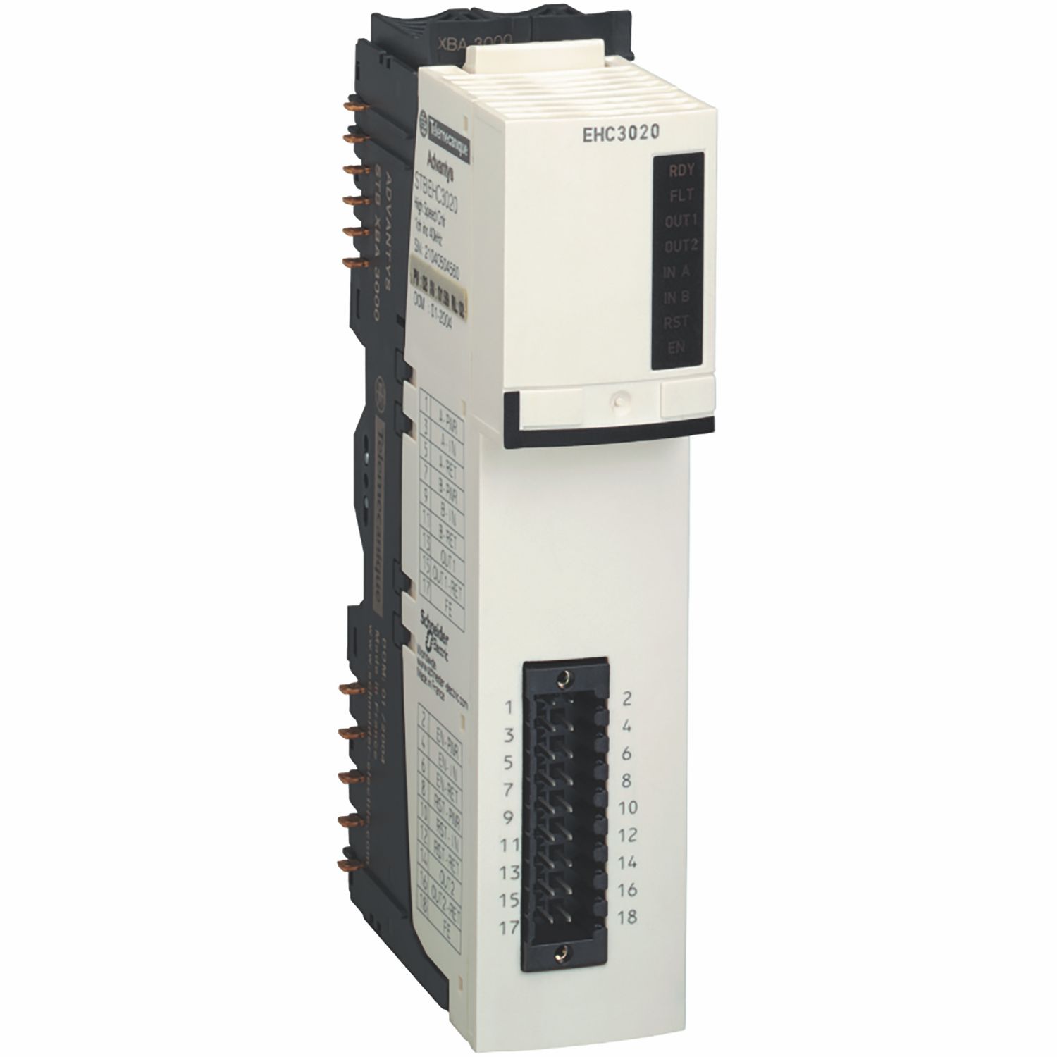 Picture of counter kit, Modicon STB, 1 channel, 0-40000Hz, 2 I