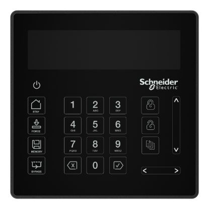 Picture of Security Expert touch sense LCD keypad, black