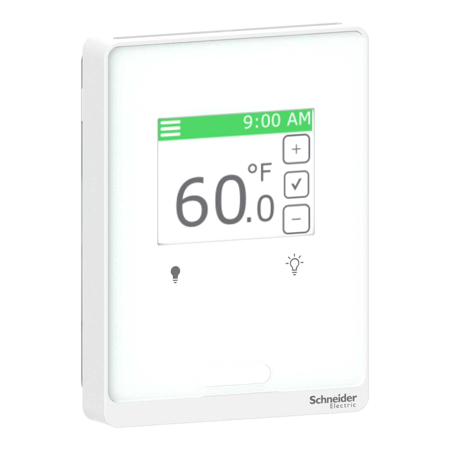 Picture of SmartX Cover Plate, for Sensor Base, Touchscreen, with 2 Buttons Lighting, Optimum White Cover