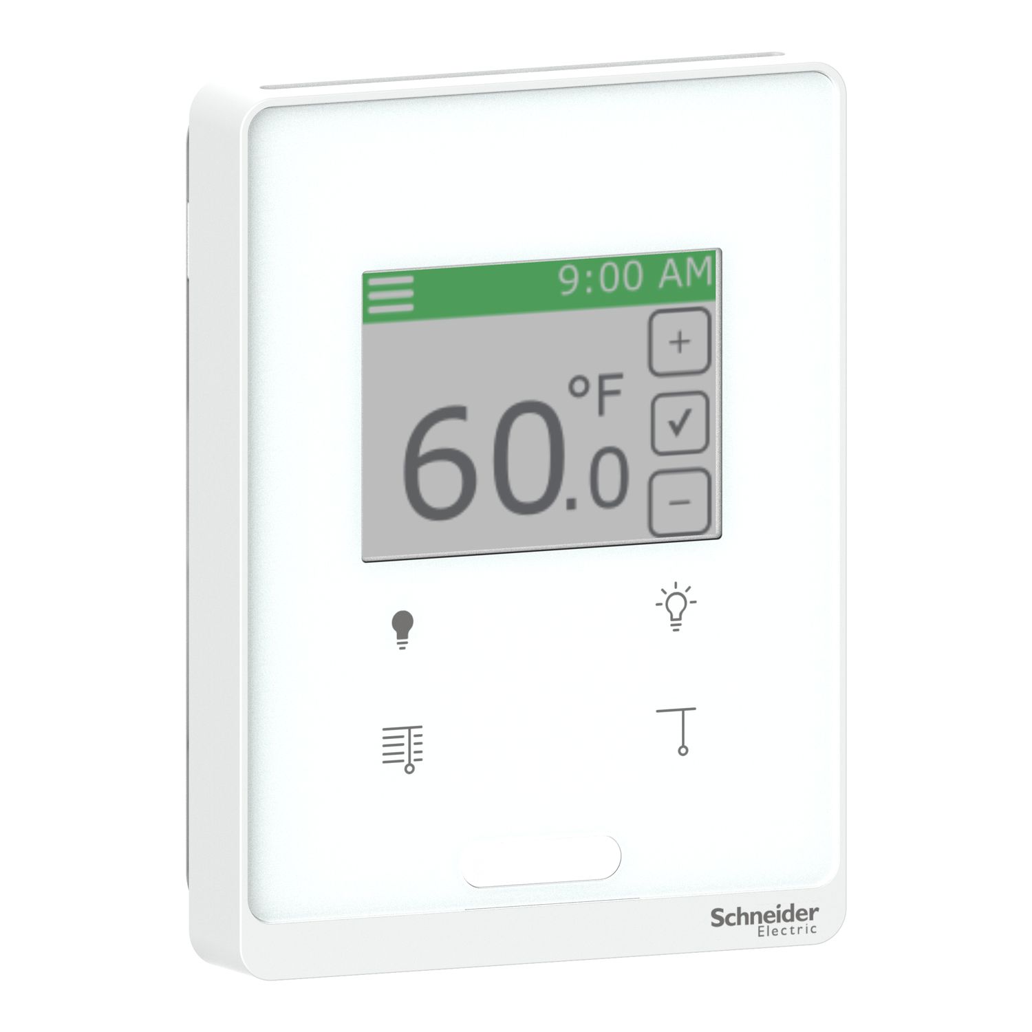Picture of SmartX Cover Plate, for Sensor Base, Touchscreen, with 4 Buttons Light/Blind, PIR, Optimum White Cover