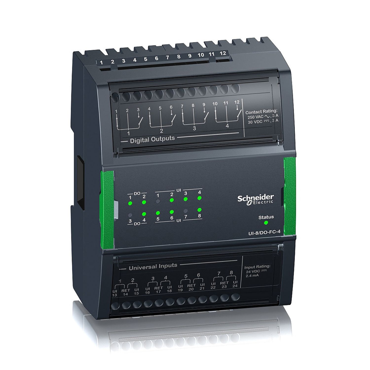 Picture of SpaceLogic Central IO UI-8/DO-FC-4