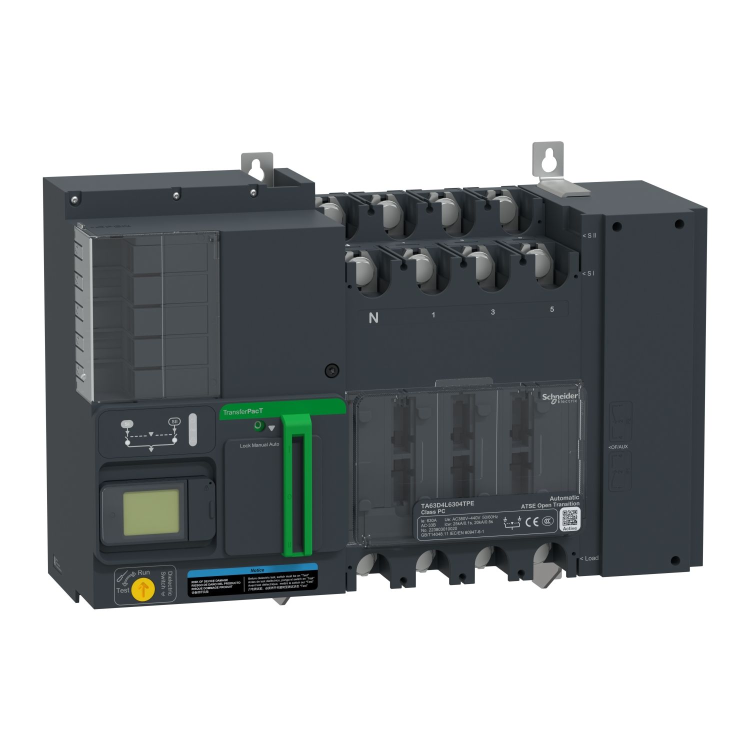 Picture of TransferPacT Active Automatic, 630A, 400V, 4P, LCD, frame 630A