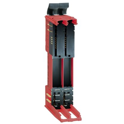 Picture of Modicon TM5, Safety coded bus base, 24 V DC, internal I/O, red, quantity 1
