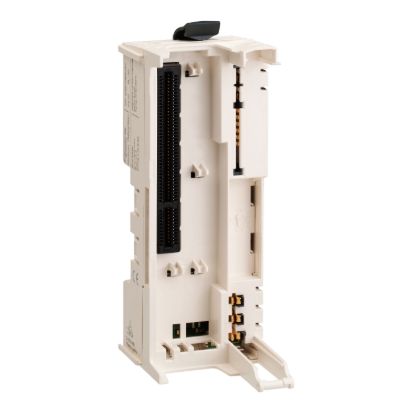 Picture of bus base, Modicon TM5, for field bus interface module and interface power, 24V DC, white