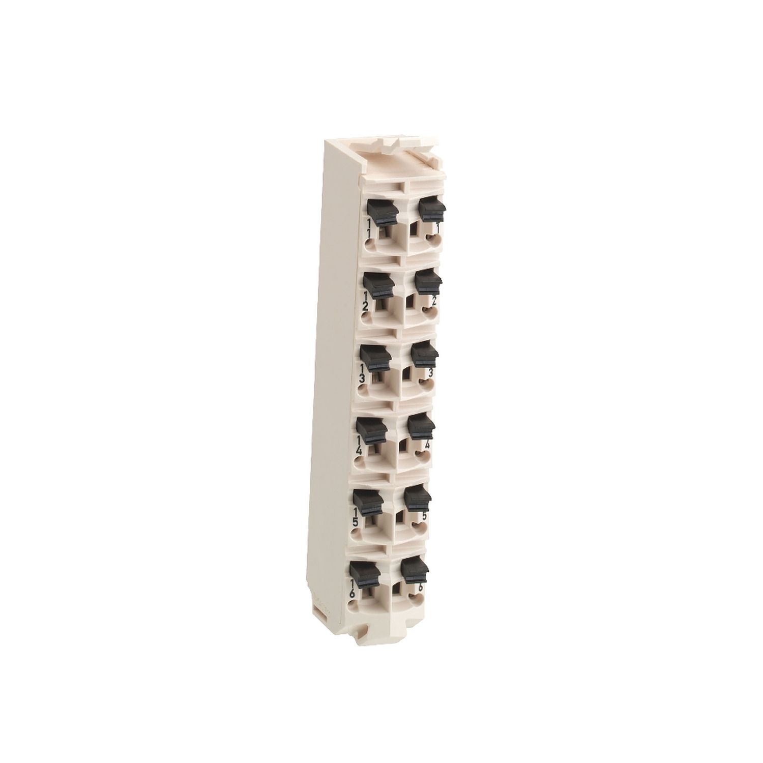 Picture of terminal block, Modicon TM5, 12 contacts, white, quantity 1